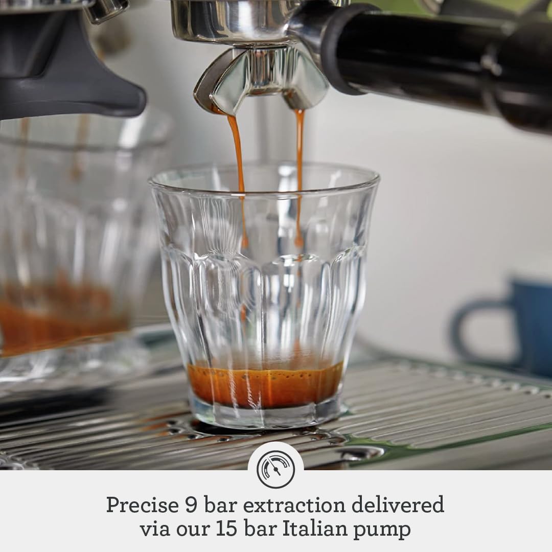 Sage - The Barista Express - Bean to Cup Coffee Machine with Grinder and Milk Frother, Brushed Stainless Steel