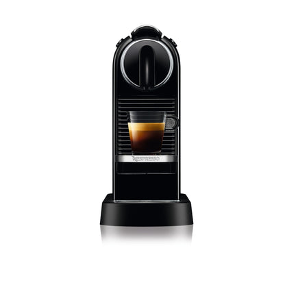 Nespresso De'Longhi CitiZ EN167.B, Capsule, Single-Serve Pod Coffee Machine, Compact Design, 19 Bar Pressure, 2 Cup Sizes, Welcome Set Included, Black, 1260 W