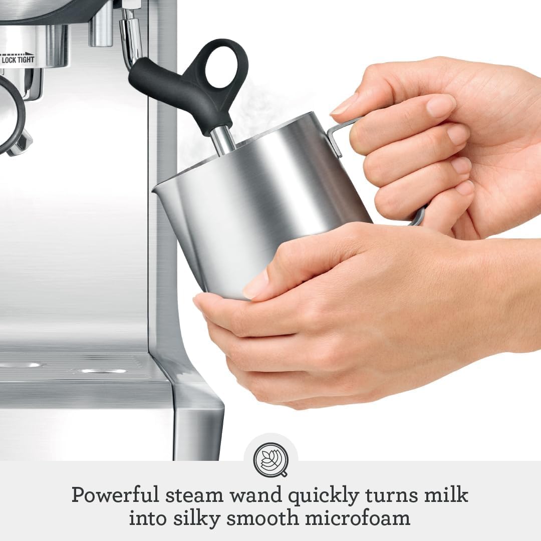 Sage - The Barista Express - Bean to Cup Coffee Machine with Grinder and Milk Frother, Black Truffle