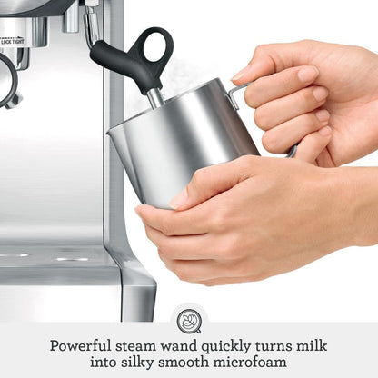 Sage - The Barista Express - Bean to Cup Coffee Machine with Grinder and Milk Frother, Black Truffle