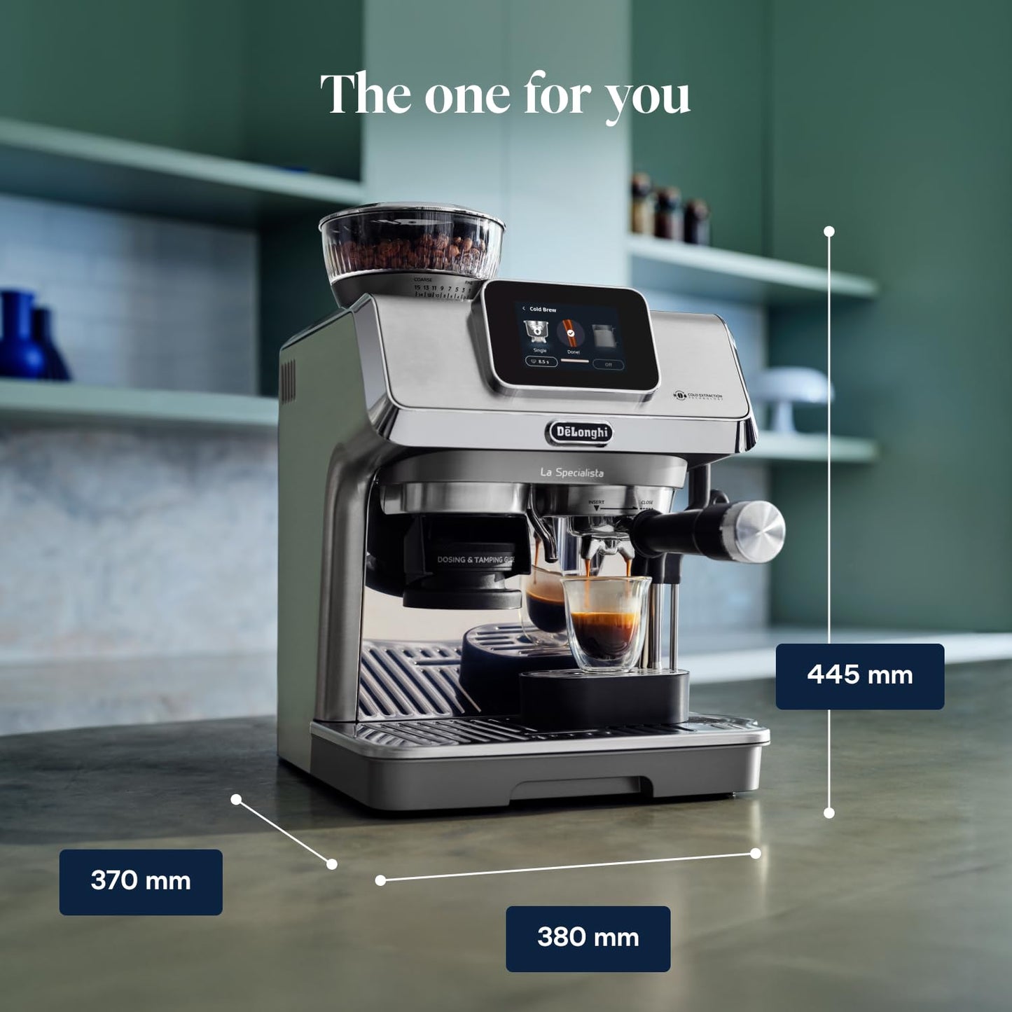 De'Longhi La Specialista Arte EC9155.W, Barista Pump Espresso Machine, Bean to Cup Coffee and Cappuccino Maker, 8 Grinding Settings, MyLatte Art Frothing Wand, 1550W, White