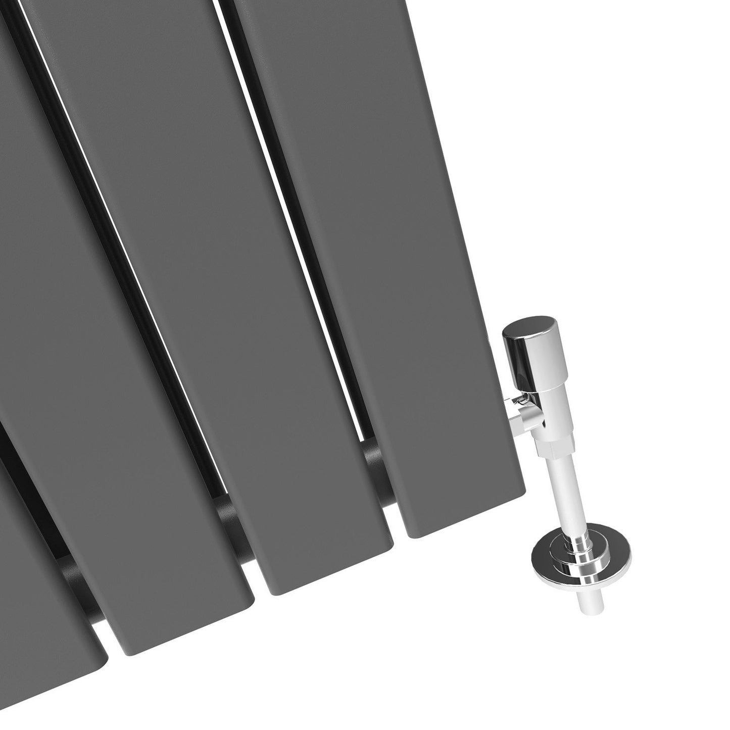 ELEGANT Radiators Vertical White Tall Single Bathroom Kitchen Designer Radiator Flat Panel 1800 x 452 mm