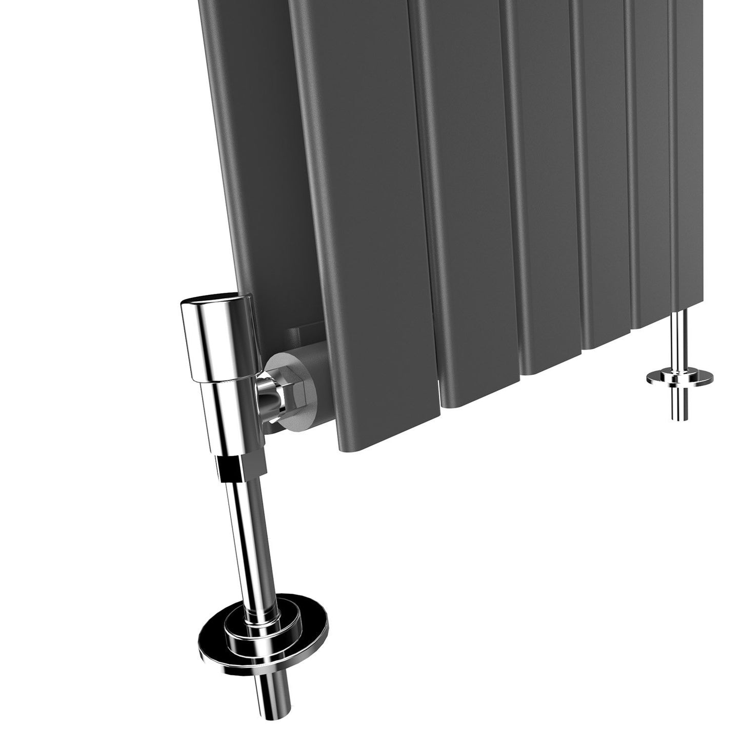 ELEGANT Radiators Vertical White Tall Single Bathroom Kitchen Designer Radiator Flat Panel 1800 x 452 mm