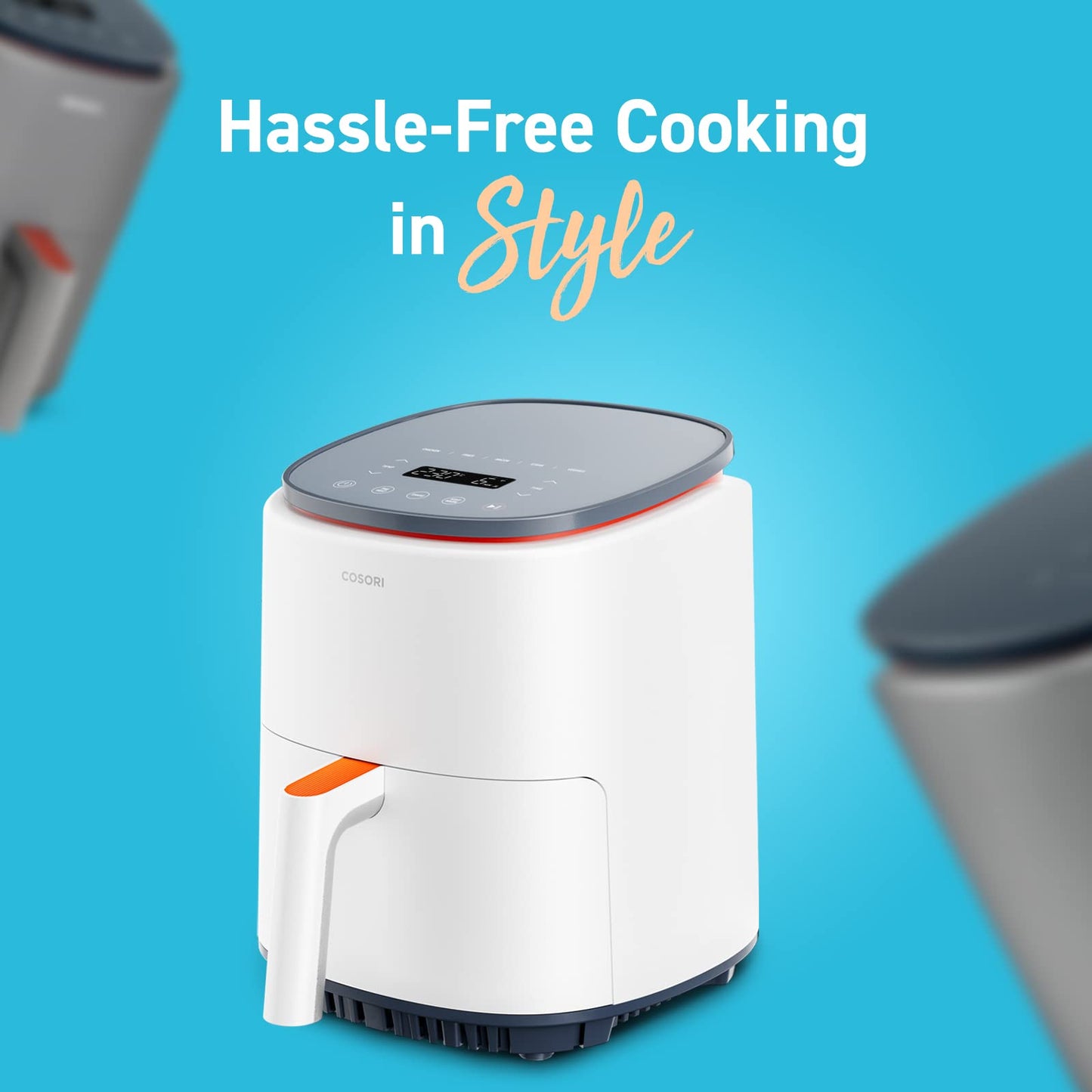 COSORI Air Fryer Large 6.2L, Clear Blaze airfryer with Visual Window, 55% Savings and 85% Less Oil, 8 Presets Plus Roast, Bake, Shake Reminder, 80+ Recipes, Dishwasher Safe, Quiet, 1700W, Black