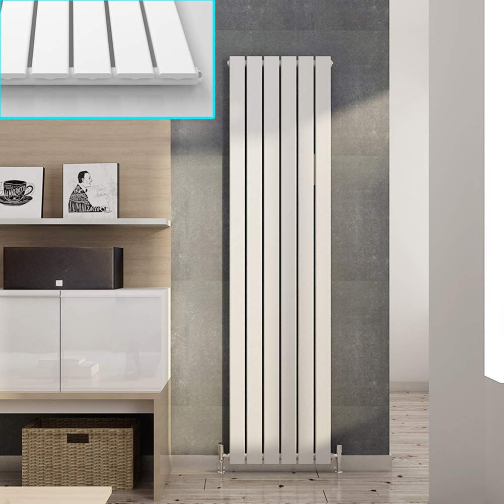 ELEGANT 1600 x 300 mm Vertical Designer Radiator Anthracite Double Flat Panel Column Tall Upright Central Heating Radiators