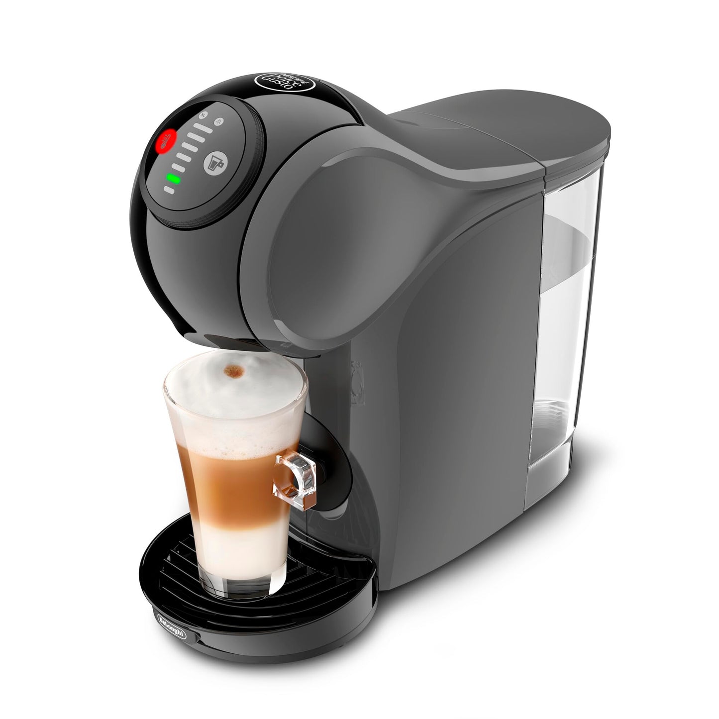 Dolce Gusto De'Longhi Genio S EDG226.A, Pod Coffee Machine, Compact Design, Adjustable Drink Size, 0,8L Removable Water Tank, 1470 W, Anthracite