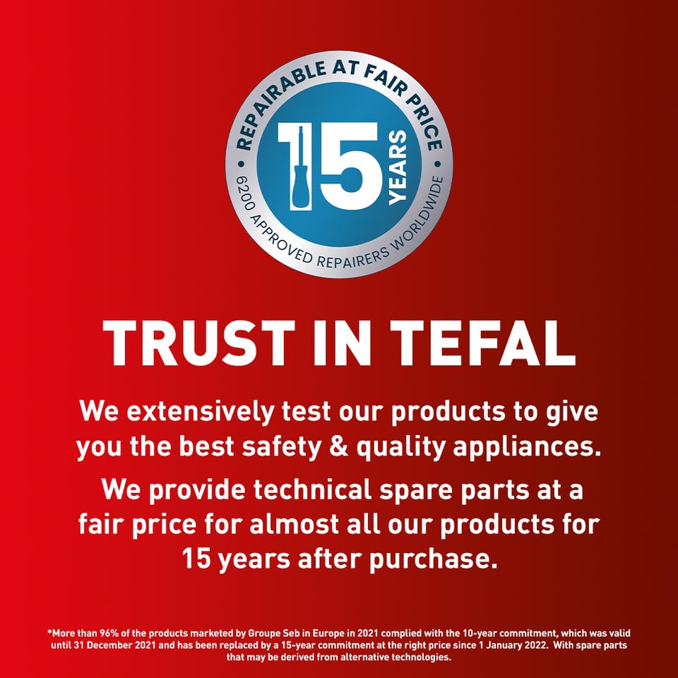 Tefal XXL Dual Easy Fry 11L Air Fryer, Dual Drawer, No Oil, Extra Crisp, Roast, Bake, Reheat, Dehydrate, 7 Pre-set Programs, Dishwasher Safe, 8+ Portions, Java-Grey, EY942BG0