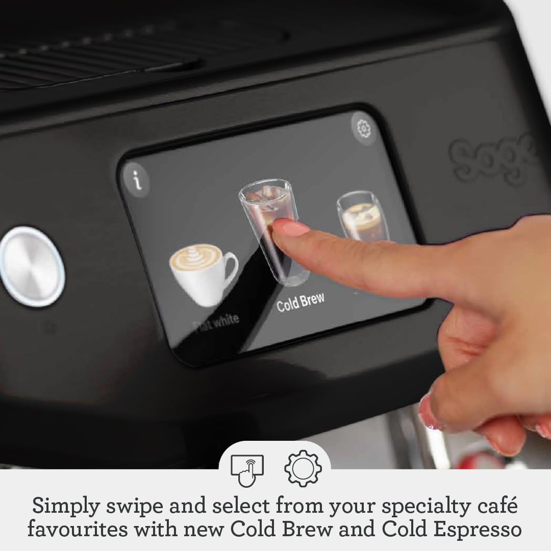 Sage - The Oracle Jet, Professional Coffee Machine with Manual and Automatic Milk Frother, Brushed Stainless Steel