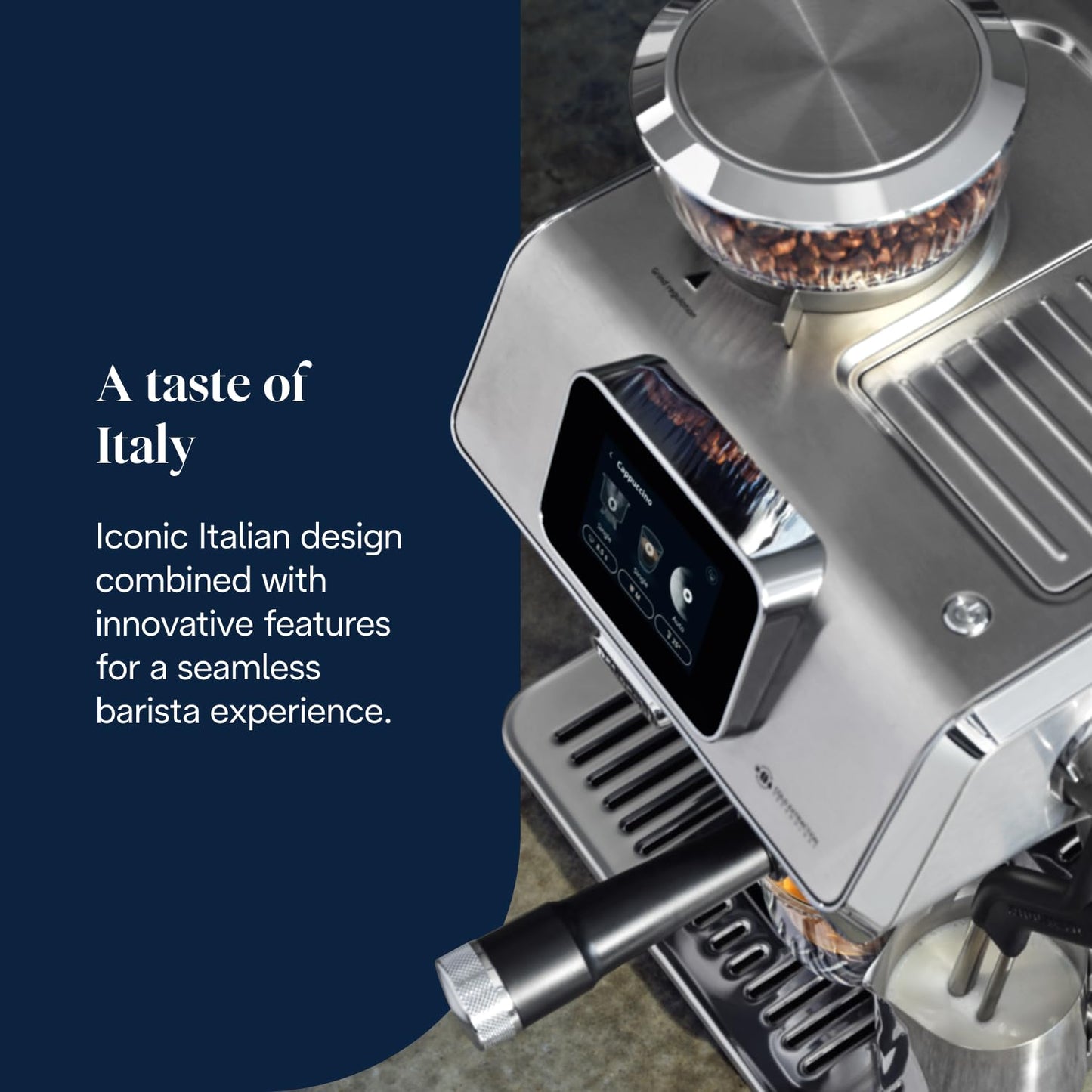 De'Longhi La Specialista Arte EC9155.W, Barista Pump Espresso Machine, Bean to Cup Coffee and Cappuccino Maker, 8 Grinding Settings, MyLatte Art Frothing Wand, 1550W, White