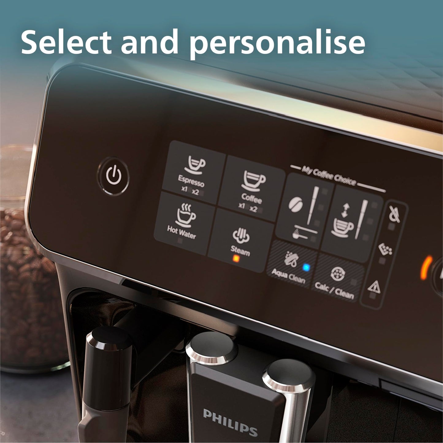 Philips 5500 Series Bean to Cup Coffee Machine – 20 Hot & Iced drinks, LatteGo Milk Frother, Fastest-to-Clean, 40% Quieter, Ceramic Grinder, Fully Automatic Espresso & Cappuccino maker – EP5546/70