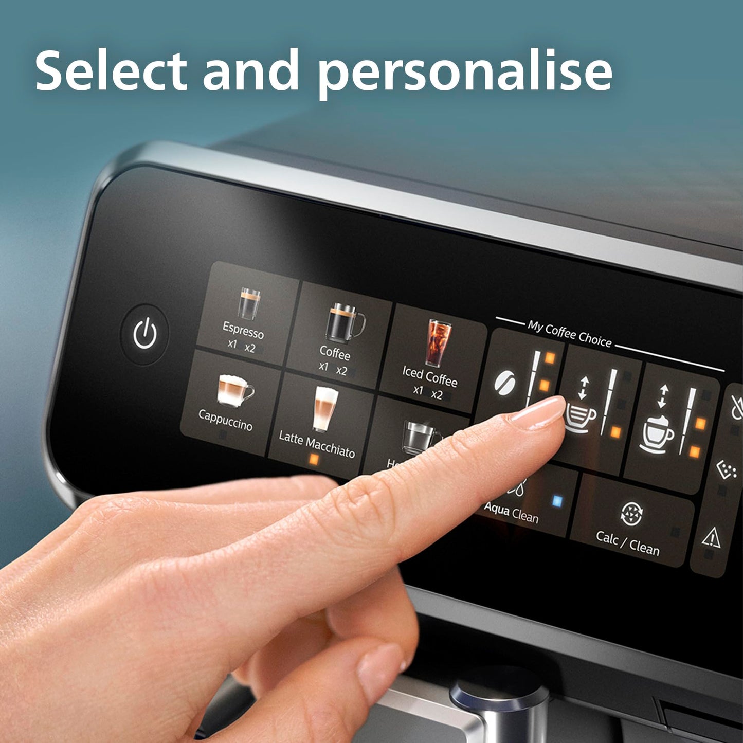 Philips 5500 Series Bean to Cup Coffee Machine – 20 Hot & Iced drinks, LatteGo Milk Frother, Fastest-to-Clean, 40% Quieter, Ceramic Grinder, Fully Automatic Espresso & Cappuccino maker – EP5546/70