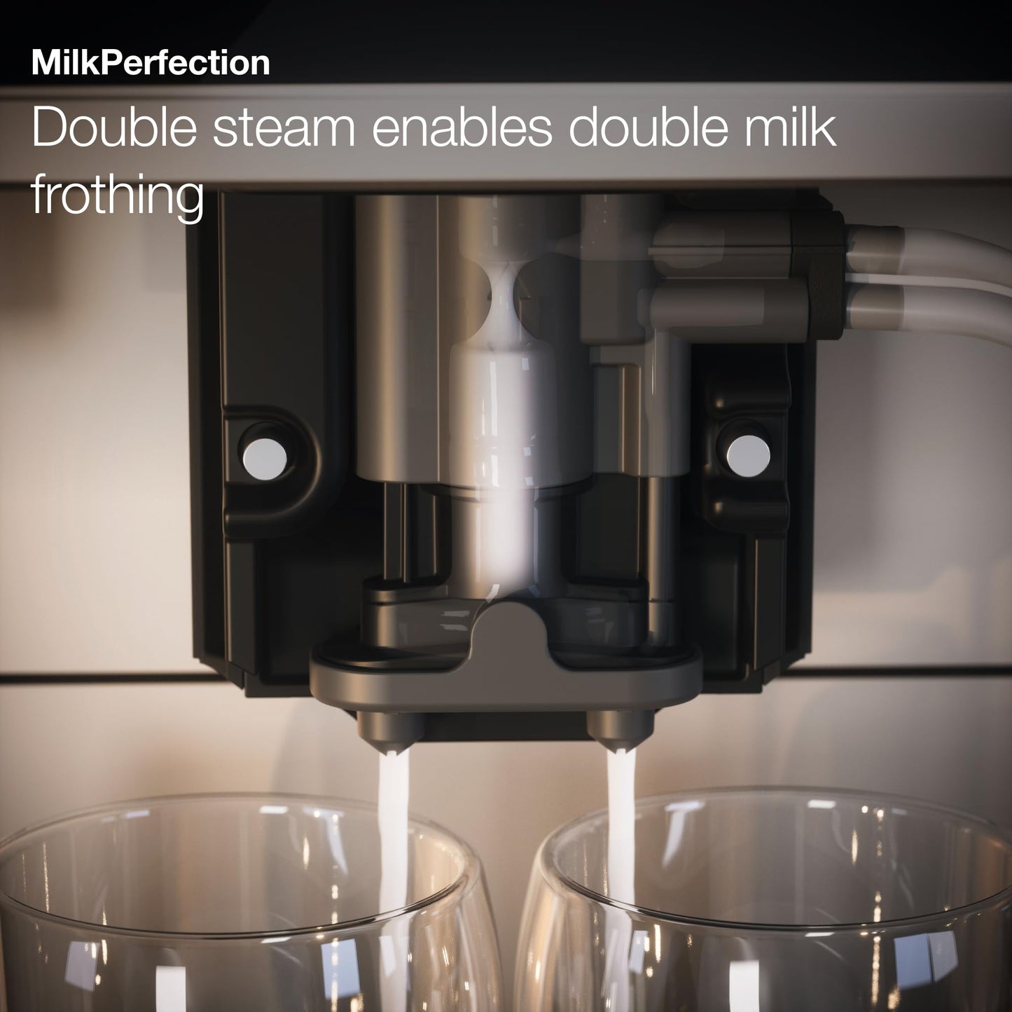 Miele NEW CM 6360 MilkPerfection Automatic Wifi Coffee Maker & Espresso Machine Combo, Obsidian Black & Clean Steel Metallic - Grinder, Milk Frother, Cup Warmer, Glass Milk Container