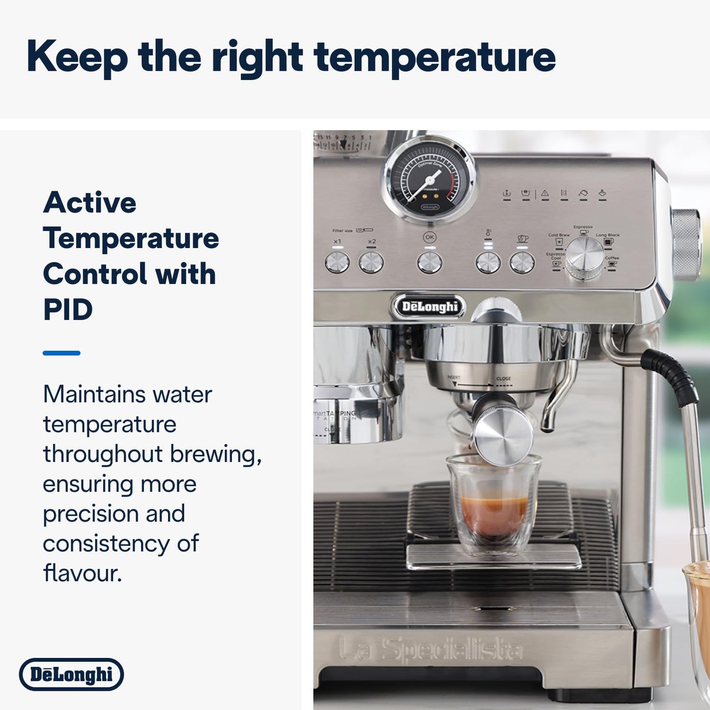 De'Longhi La Specialista Arte EC9155.W, Barista Pump Espresso Machine, Bean to Cup Coffee and Cappuccino Maker, 8 Grinding Settings, MyLatte Art Frothing Wand, 1550W, White