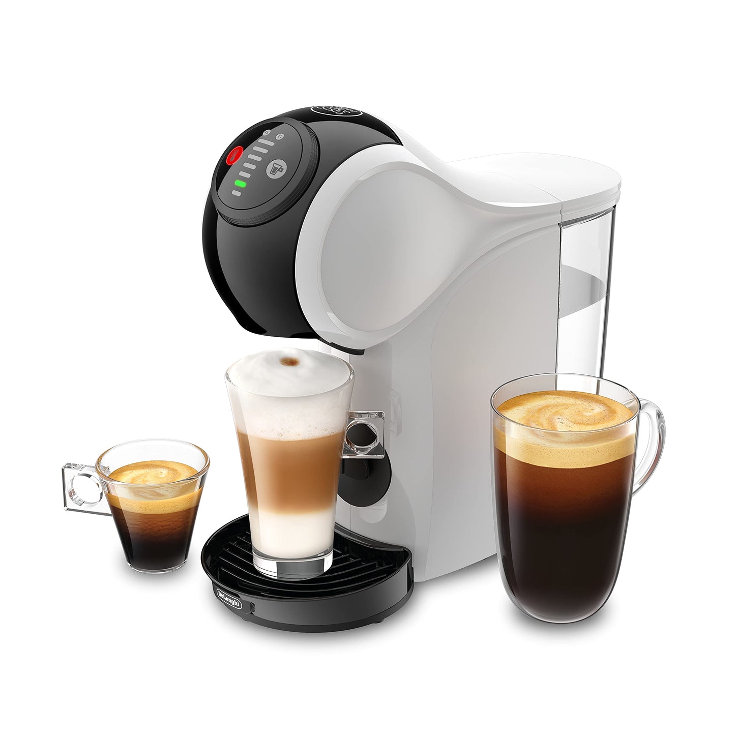 NESCAFÉ De'Longhi Dolce Gusto EDG225.W Automatic Coffee Machine Genio S Pod Coffee Machine, compact design, adjustable drink size, 0,8L removable water tank, White White Machine