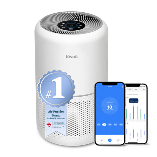 LEVOIT Smart Wifi Air Purifier for Bedroom Home 100m², CADR 240m³/h, HEPA Filter with Air Quality Sensor, Alexa Control & Quiet Auto Mode, Removes Pollen Allergen Dust Odour, Core 300S