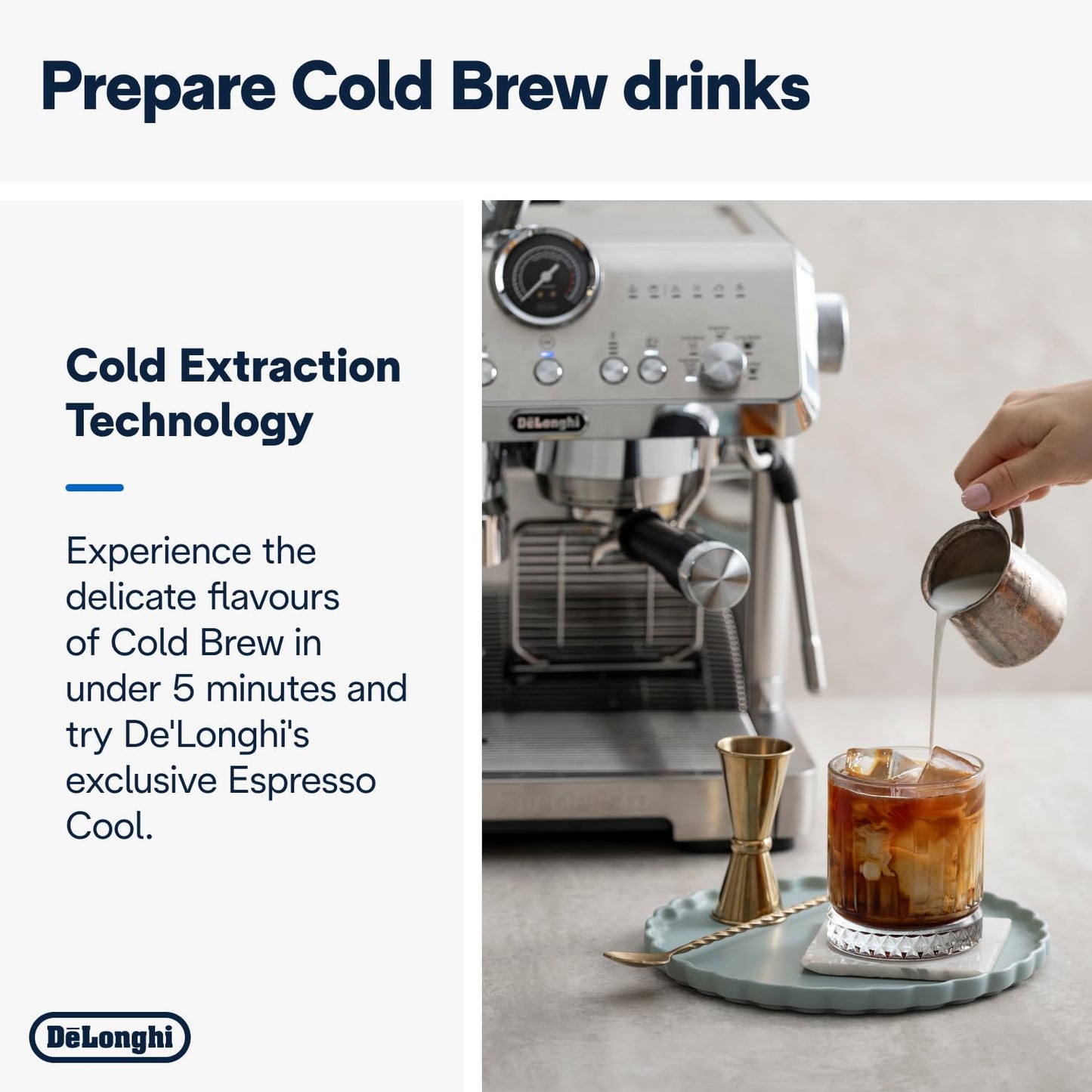 De'Longhi La Specialista Arte EC9155.W, Barista Pump Espresso Machine, Bean to Cup Coffee and Cappuccino Maker, 8 Grinding Settings, MyLatte Art Frothing Wand, 1550W, White