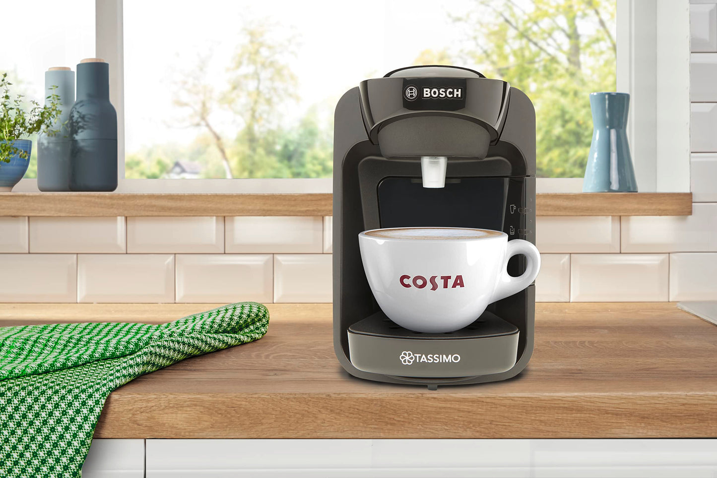 Tassimo TAS3102GB Coffee Machine, Plastic, 1300 W, Black