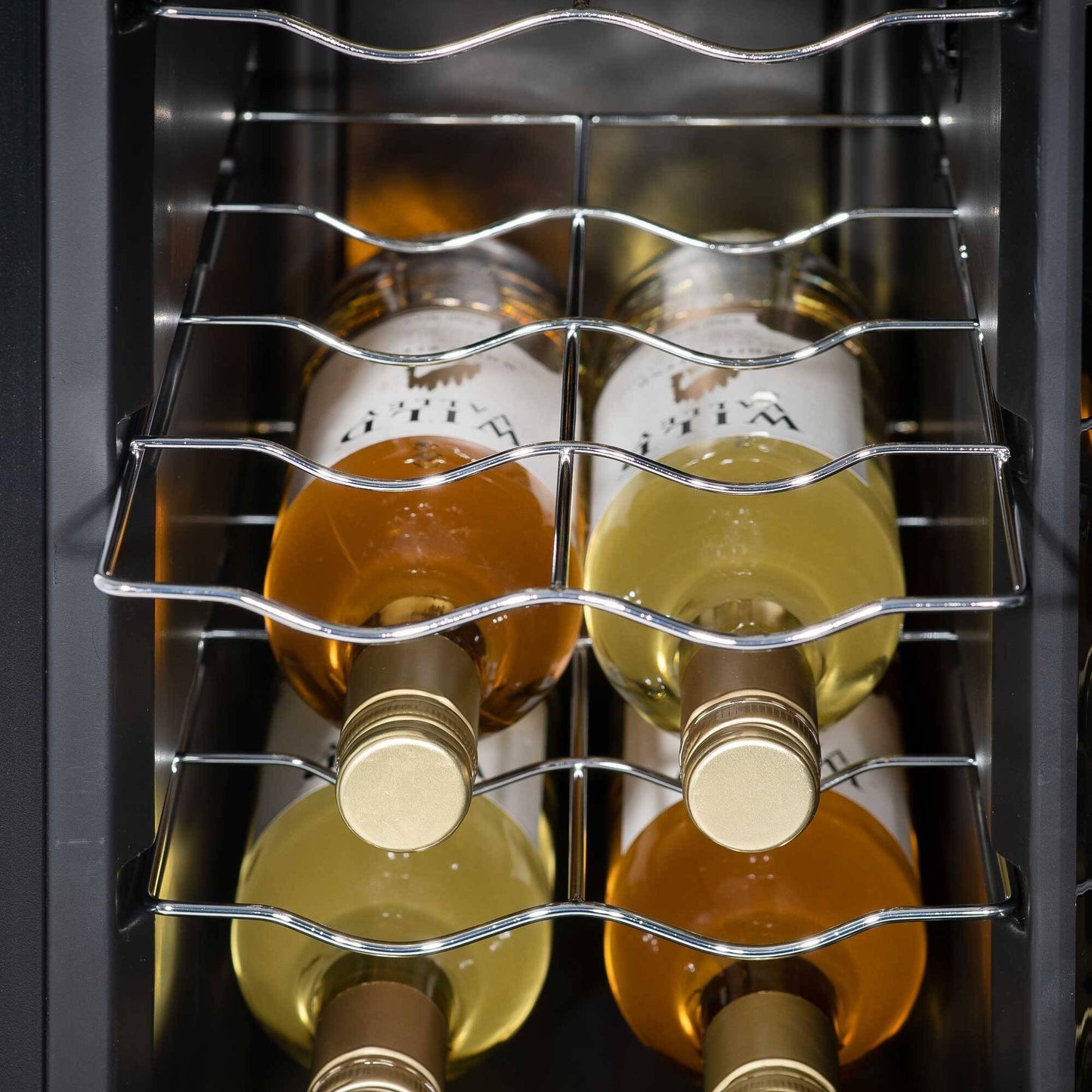 Baridi Black 12 Bottle Wine Fridge Cooler, Super Quiet 25dB, Touch Control, LED - DH73