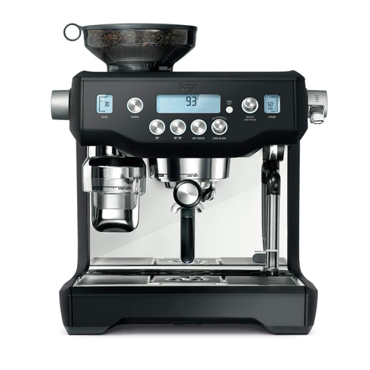 Sage - The Oracle, Bean to Cup Coffee Machine with Manual and Automatic Milk Frother, Volumetric or Timed Shot Control, 45 Grind Settings, Espresso, Cappuccino, 2.5L Water Tank, 2400 W, Black Truffle