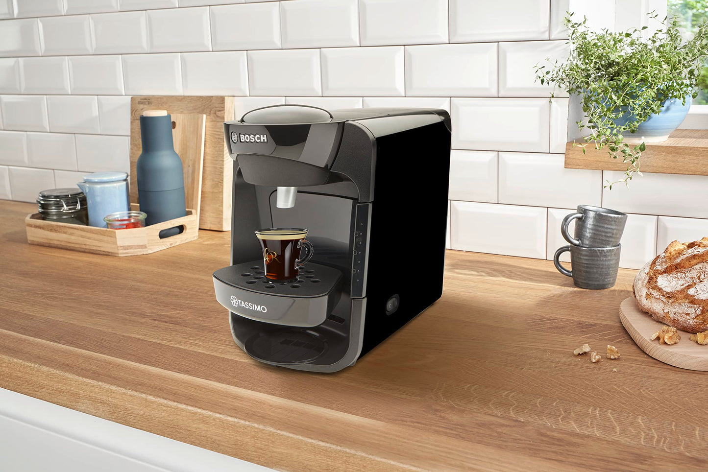 Tassimo TAS3102GB Coffee Machine, Plastic, 1300 W, Black