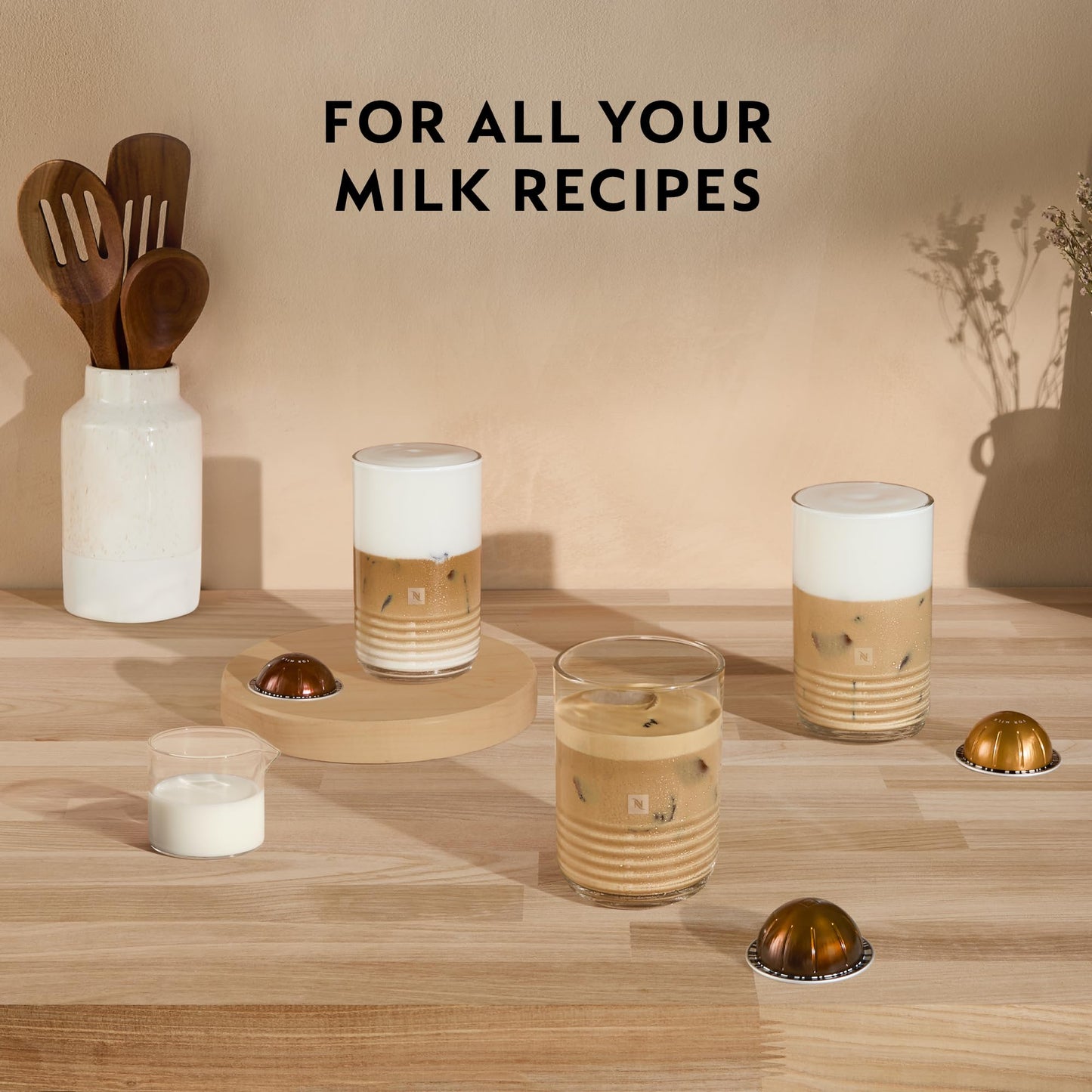 Nespresso Krups Vertuo Pop Coffee Pod Machine, Baritsa Bundle, includes White Vertuo Pop Coffee Pod Machine, 1x Milk Frother, 2x Mugs, 2x spoons, Melozio coffee pods & Chiaro coffee pods