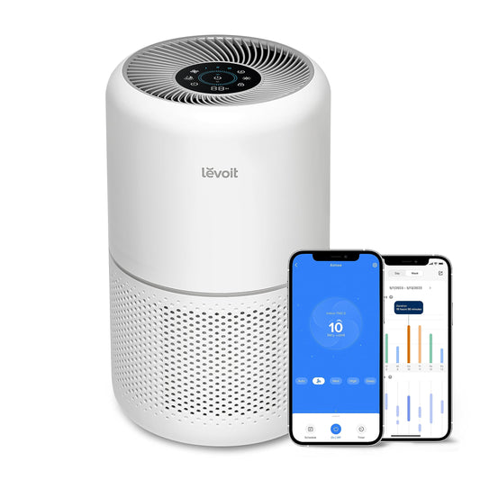 LEVOIT Smart Wifi Air Purifier for Home Bedroom 100m², CADR 240m³/h, HEPA Filter with Air Quality Sensor, Alexa Control & Quiet Auto Mode, Removes Pollen Allergen Dust Odour, Core 300S