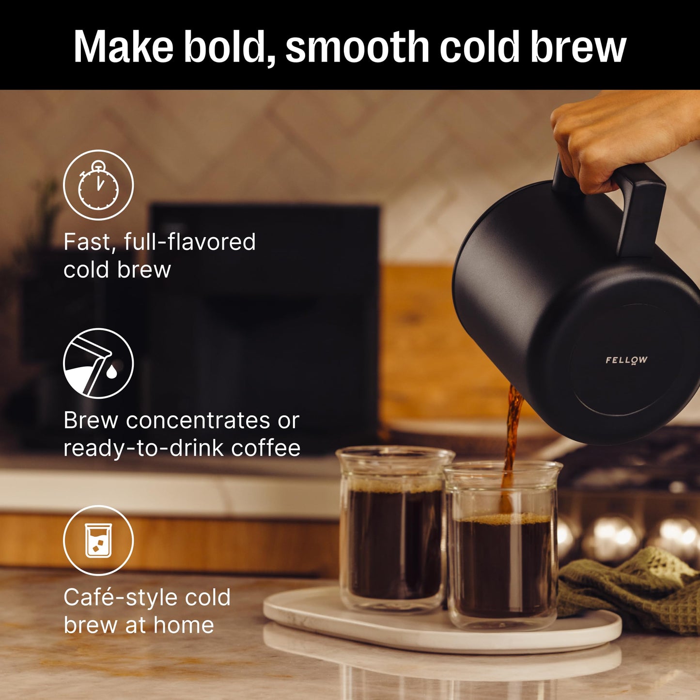 Fellow Aiden Precision Drip Coffee Maker, Thermal Carafe, Perfect Temperature Control, Bloom Cycle, Single Serve to 10 Cup Capacity, Matte Black, UK