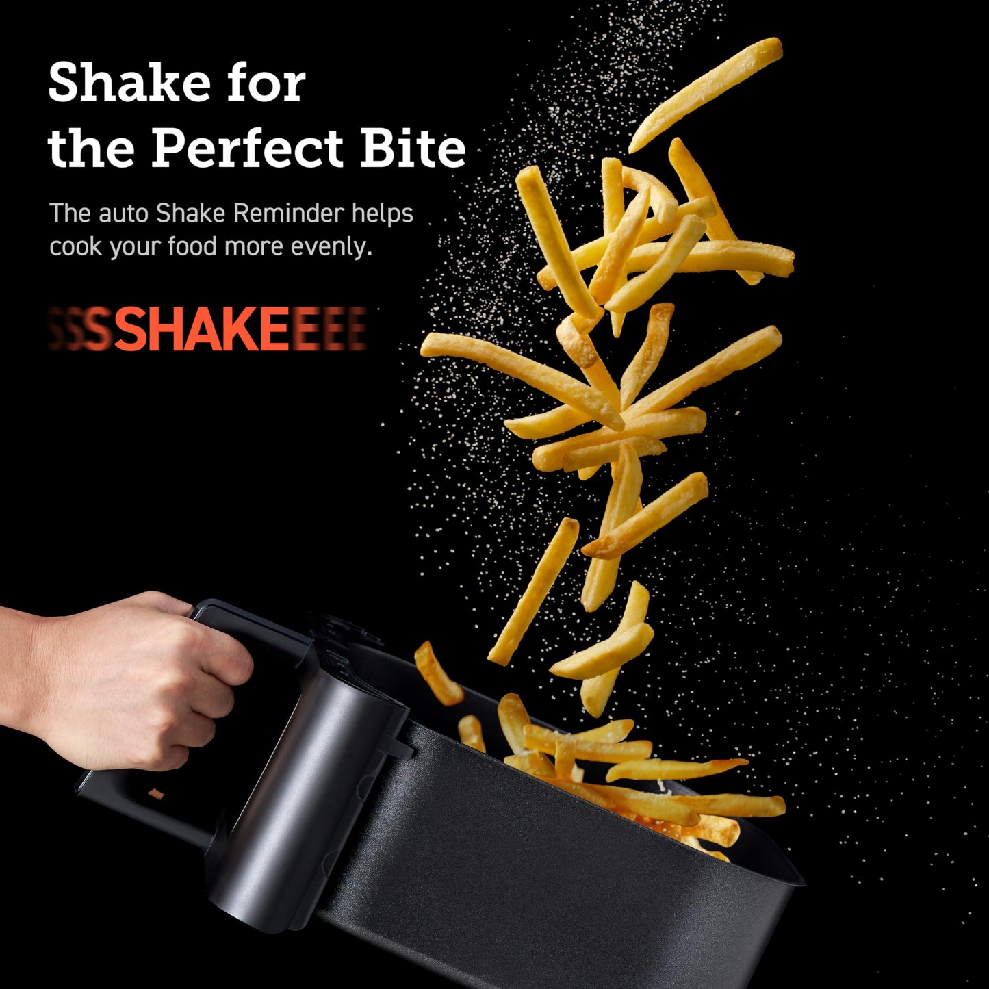 COSORI Air Fryer Large 6.2L, Clear Blaze airfryer with Visual Window, 55% Savings and 85% Less Oil, 8 Presets Plus Roast, Bake, Shake Reminder, 80+ Recipes, Dishwasher Safe, Quiet, 1700W, Black