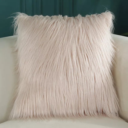 Long Fur Cushion Covers 18 X 18 "-4