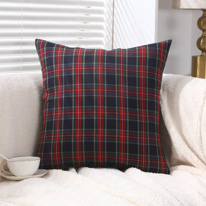 Polyster Cotton Tartan Check Cushion Cover Home Sofa 45x45 CM (18"x18") & 50x50 CM (20"x20") - 3 Designs-4