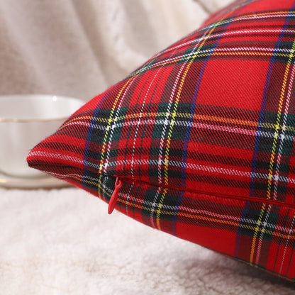 Polyster Cotton Tartan Check Cushion Cover Home Sofa 45x45 CM (18"x18") & 50x50 CM (20"x20") - 3 Designs-3