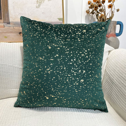 Gold Stamp Dots Velvet Cushion Covers 45 x 45 cm - Available in 8 Colours-12