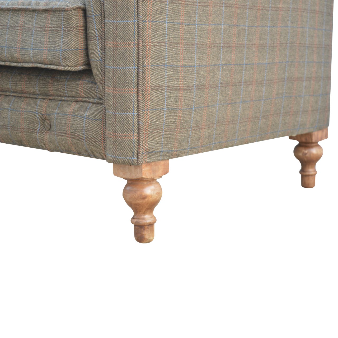 Chateau Multi Tweed 3 Seat Chesterfield Sofa