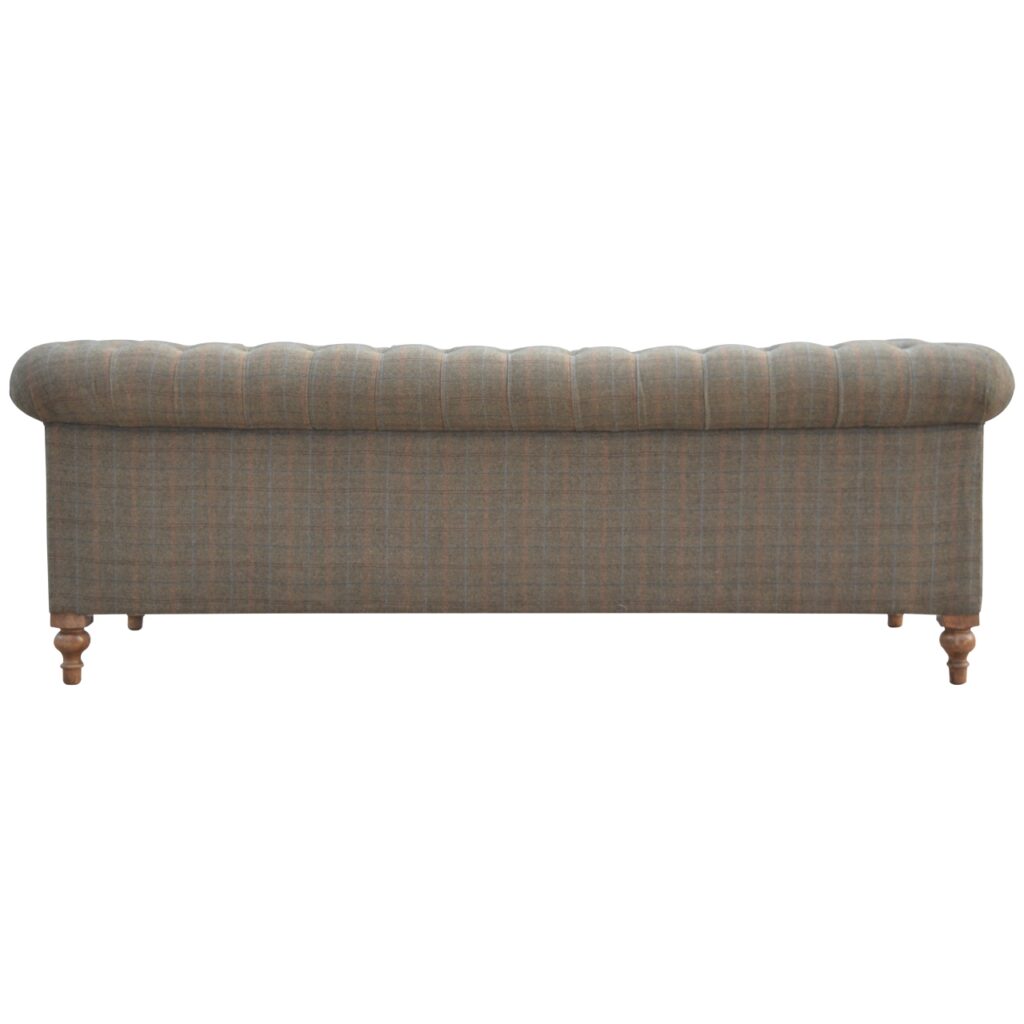 Chateau Multi Tweed 3 Seat Chesterfield Sofa