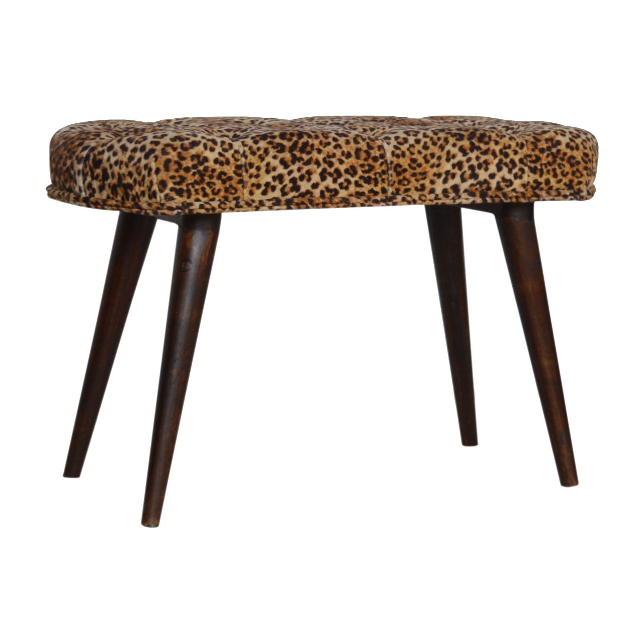 Leopard Print Deep Button Bench wholesalers