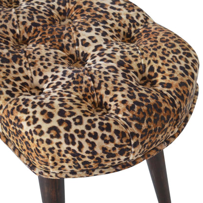 Leopard Print Deep Button Bench dropshipping