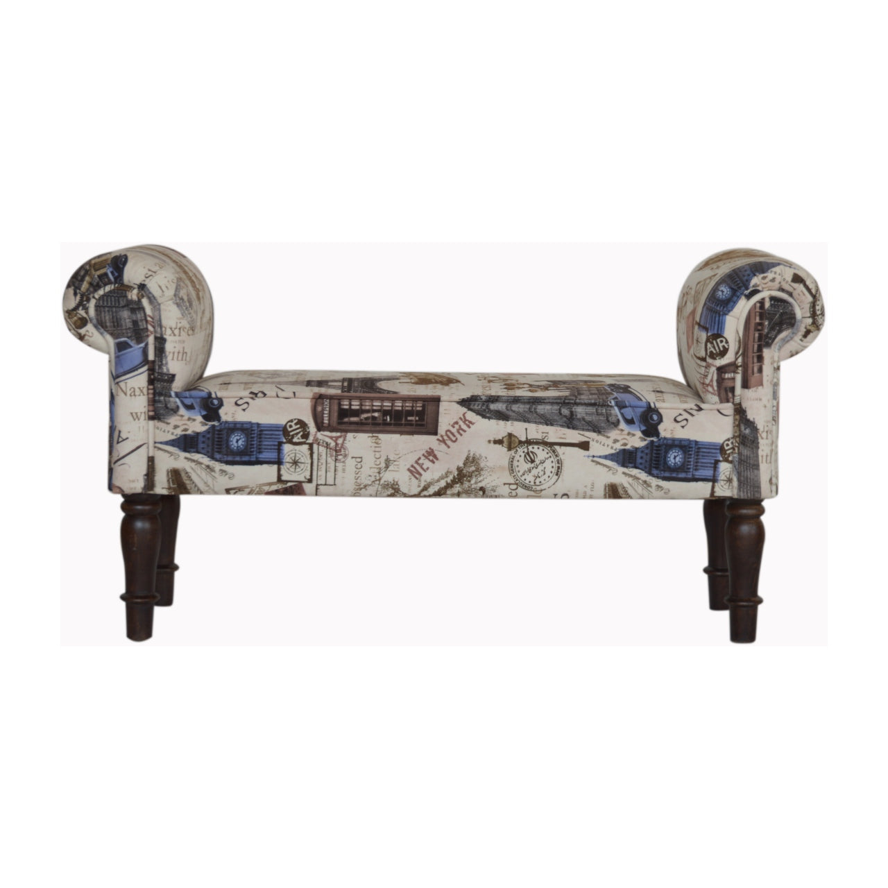 IN1275 - City Printed Bedroom Bench for resale