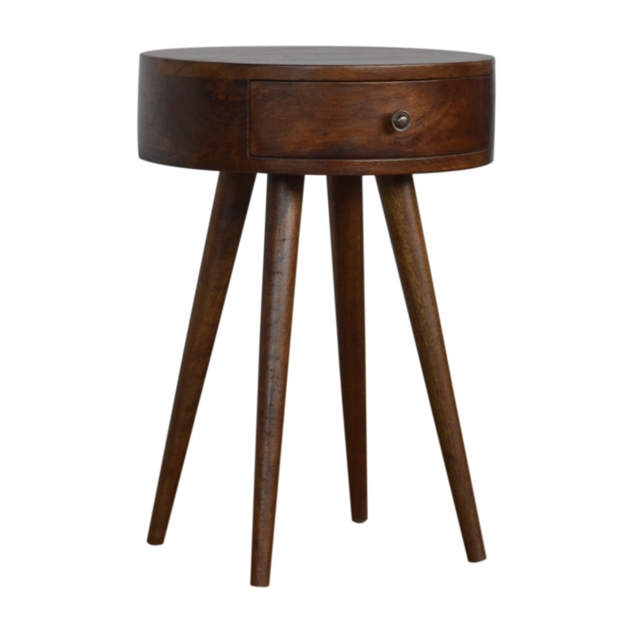 wholesale Nordic Chestnut Circular Shaped Nightstand for resale