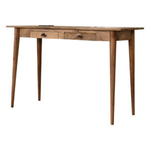 2 Drawer Cable Writing Desk| Solid Wood