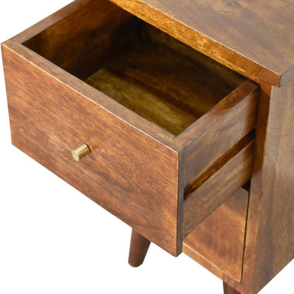 Chestnut Bedside for resell