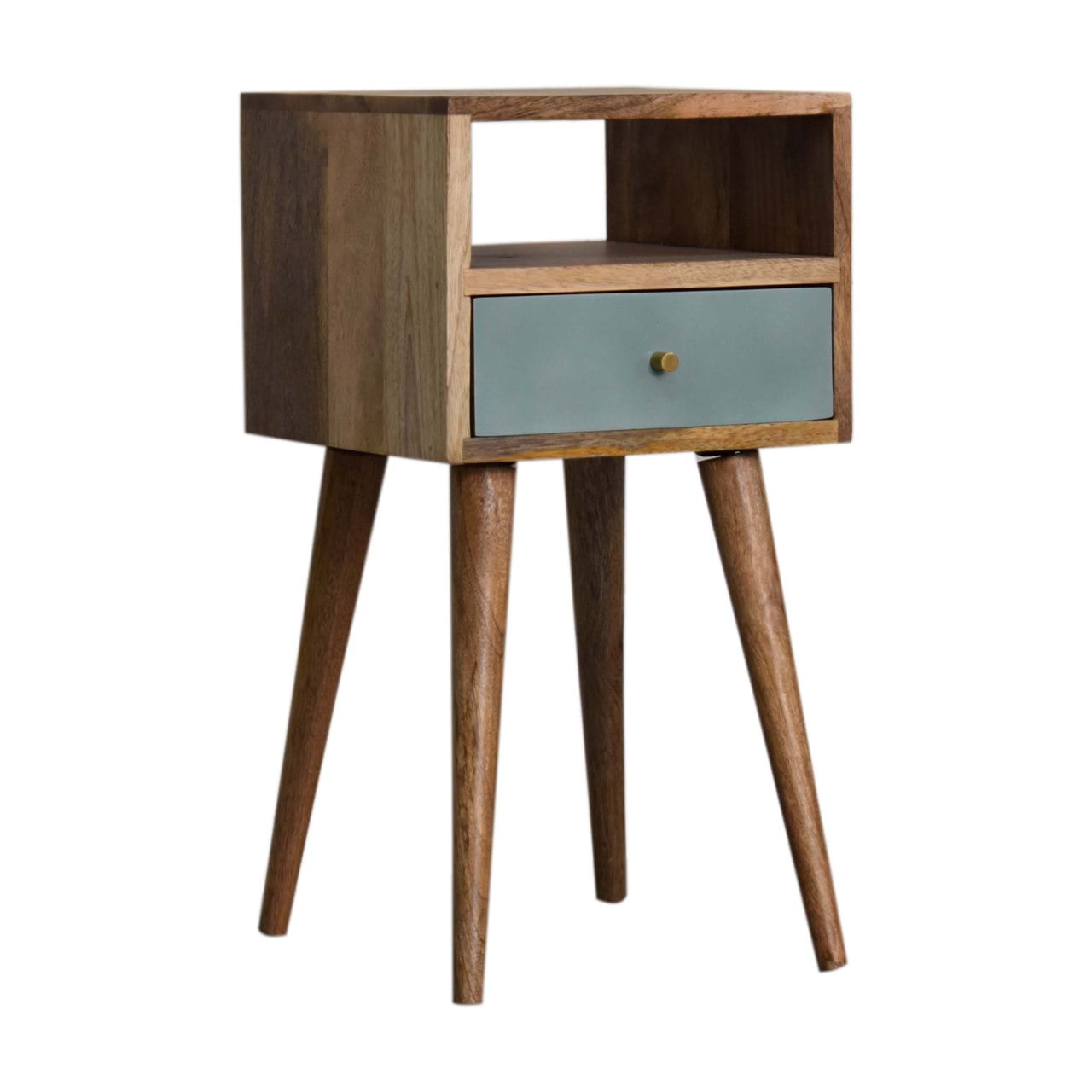 Mini Duck Egg Painted Bedside-2