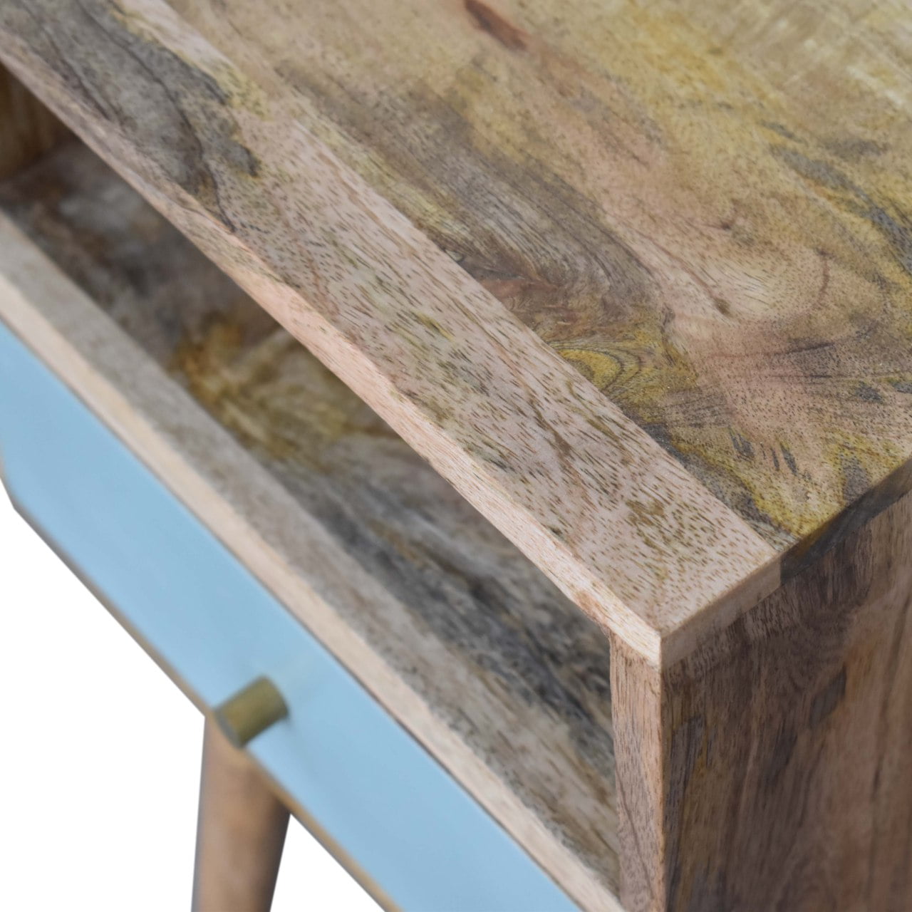 Mini Duck Egg Painted Bedside-4