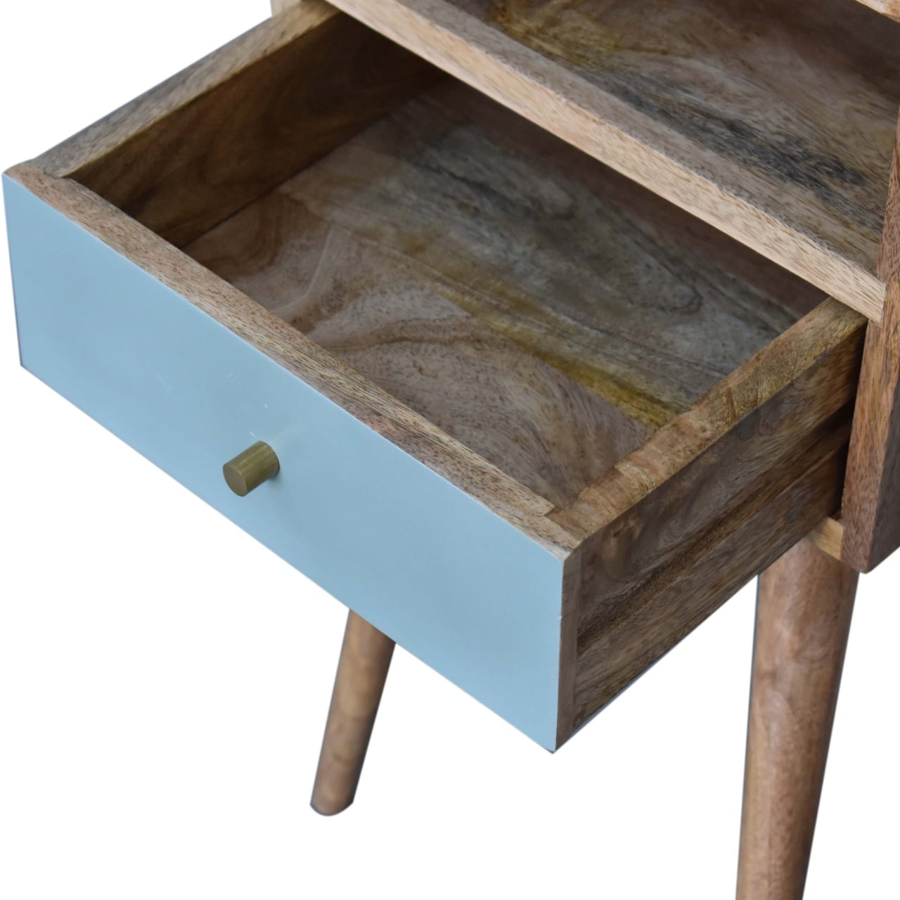Mini Duck Egg Painted Bedside-5