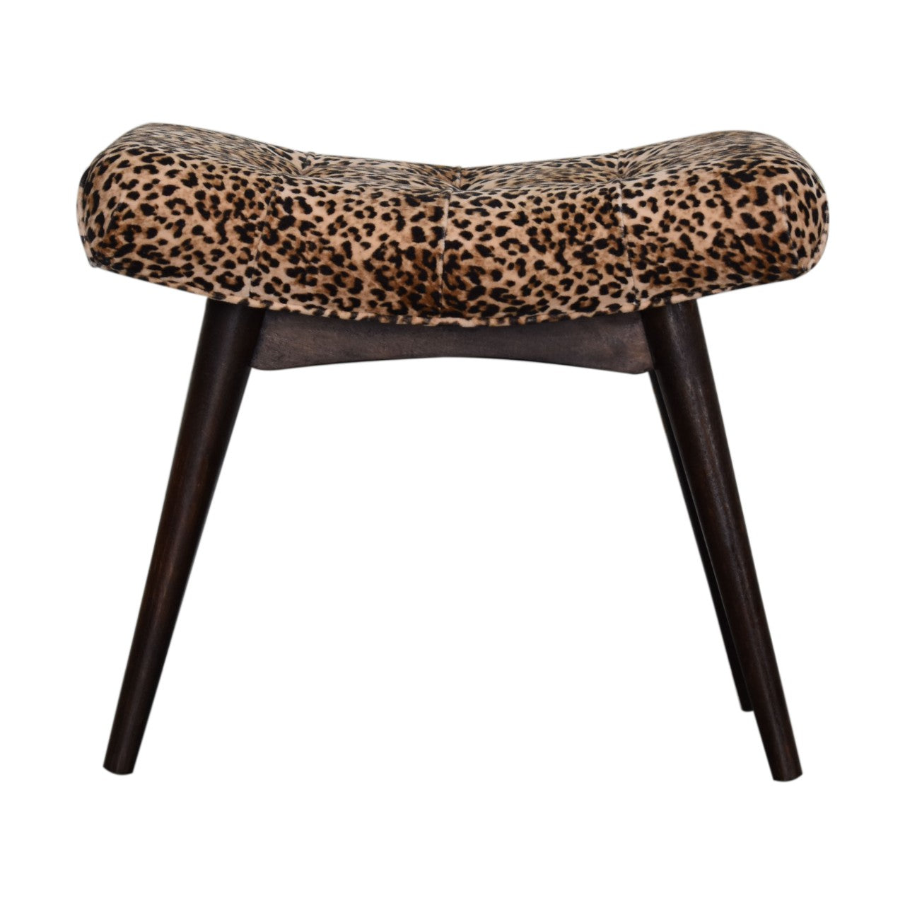 Leopard Print Curved Bench for resale