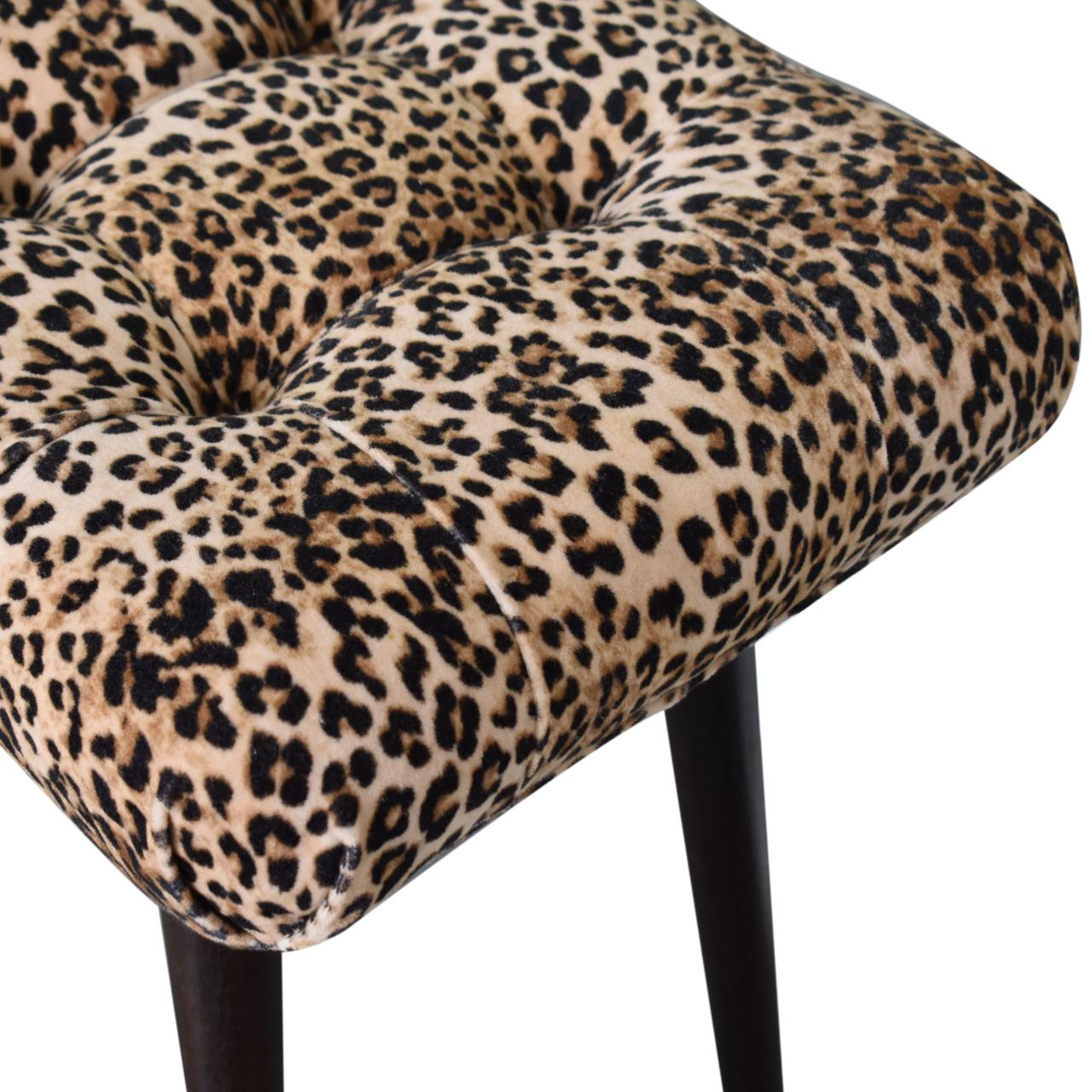 wholesale Leopard Print Curved Bench for resale