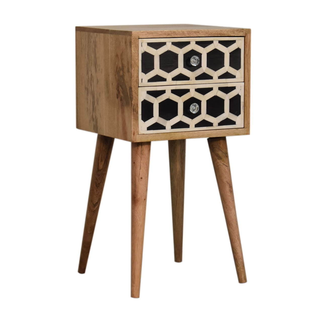 Mini Bone Inlay 2 Drawer Bedside-2
