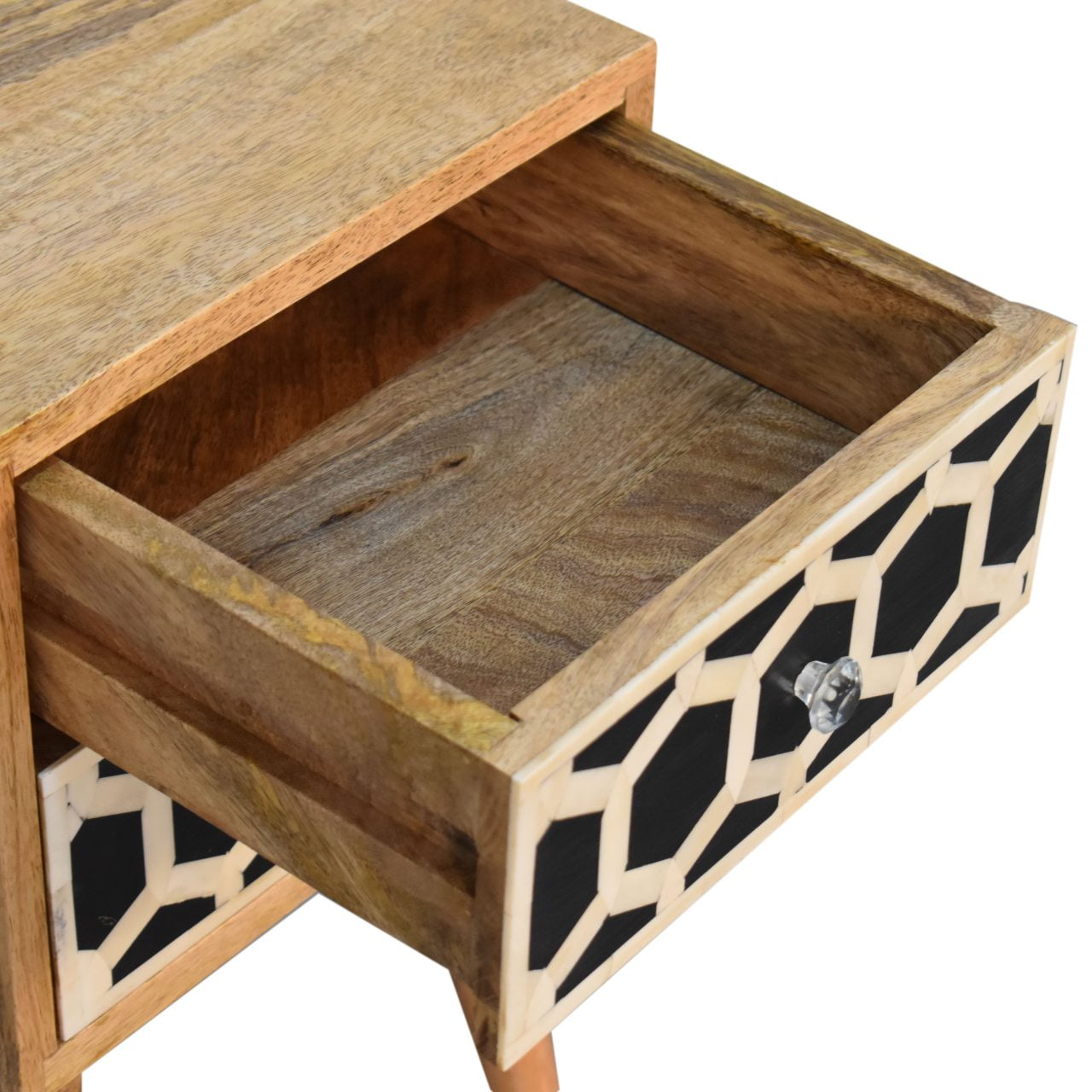 Mini Bone Inlay 2 Drawer Bedside-5