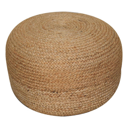 Natural Jute Pouffe-2