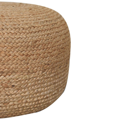 Natural Jute Pouffe-3