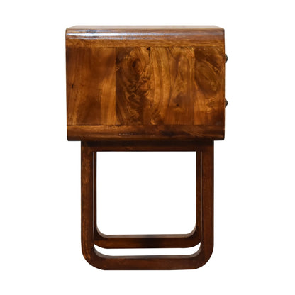 U-Curved Chestnut Bedside for wholesale